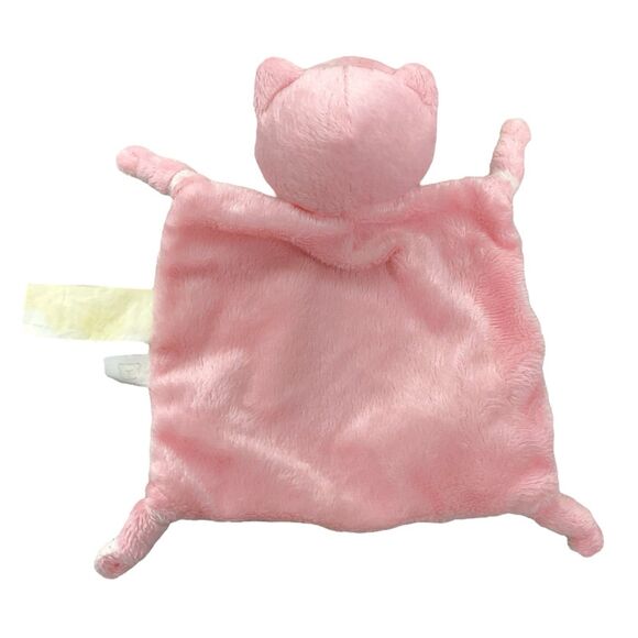 Piccolo Bambino 0-36M Pink Cat Lovey Security Blanket Soft 9” Stuffed Animal Toy - Picture 2 of 5